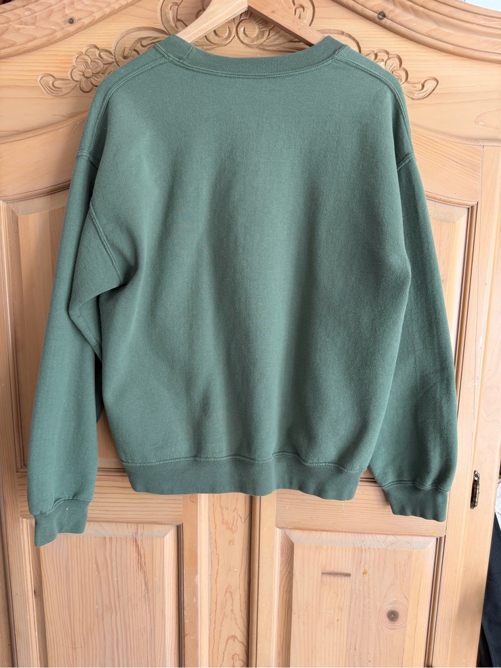 Green Deer Graphic Crewneck Sweatshirt - Picture 4 of 4
